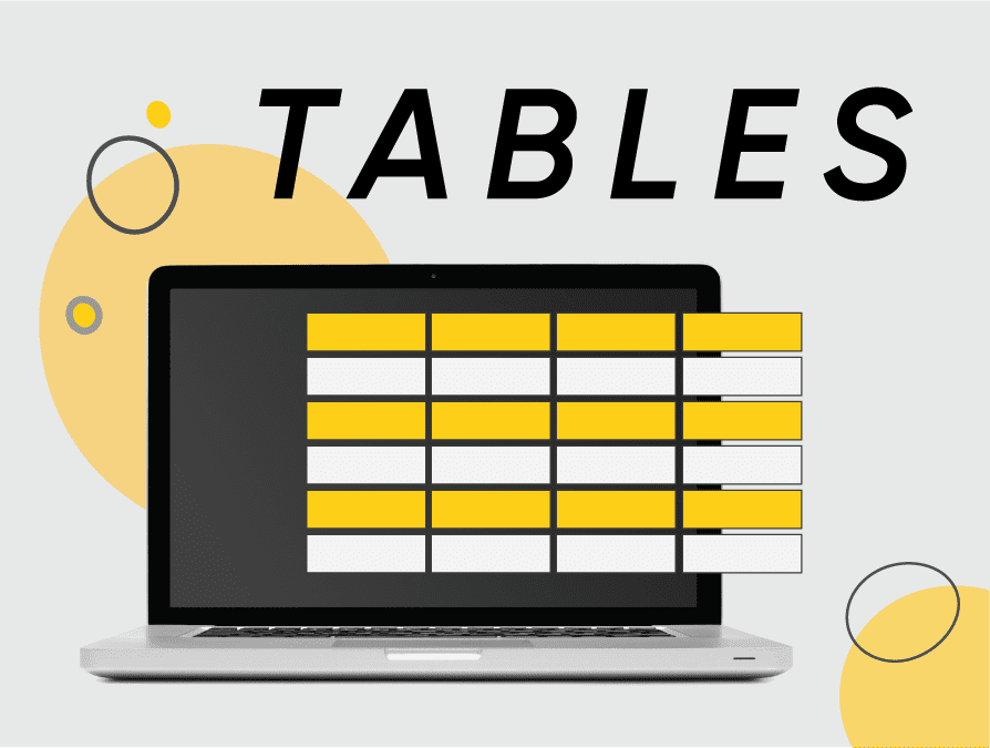 table design for presentation