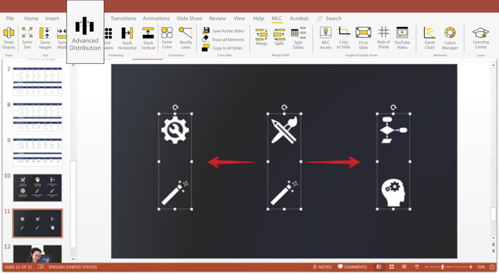 table design for presentation