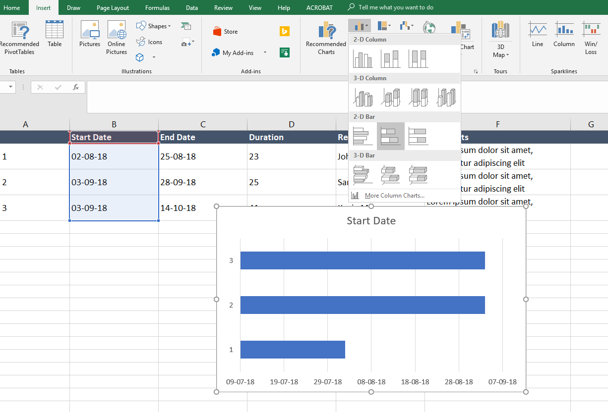 How to create a Gantt Chart in PowerPoint (2019)