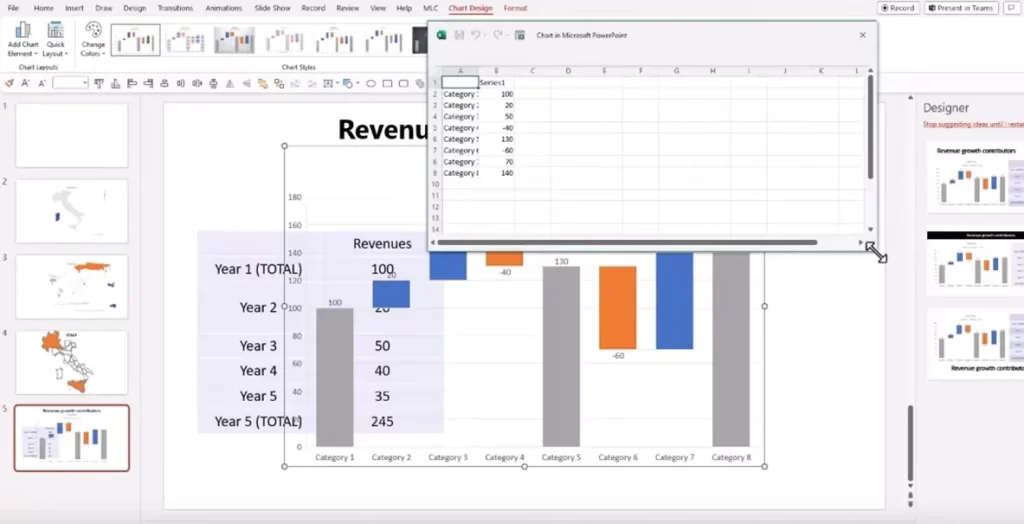 Screenshot waterfall chart 5 | MLC