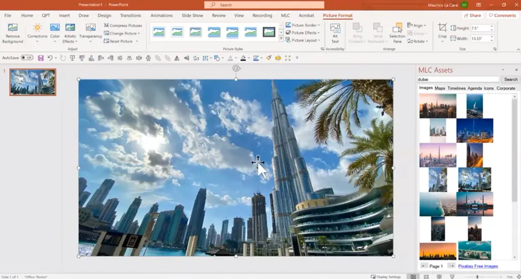 Guide to applying the focus effect on PowerPoint 1 | MLC Presentations