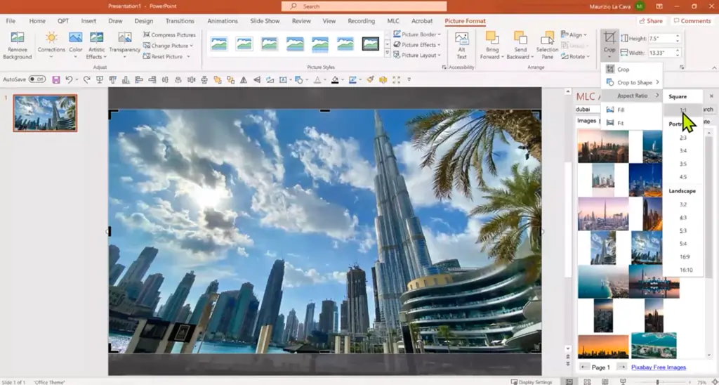 Guide to applying the focus effect on PowerPoint 3 | MLC Presentations