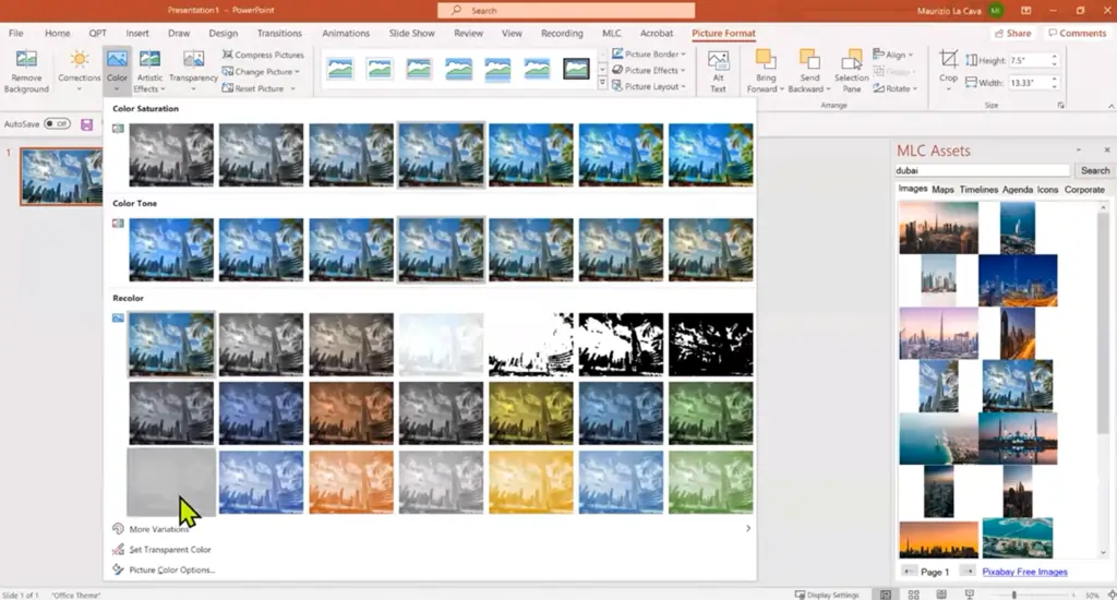 Guide to applying the focus effect on PowerPoint 6 | MLC Presentations