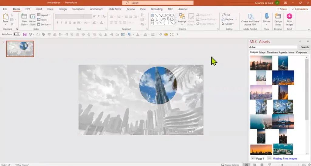 Guide to applying the focus effect on PowerPoint 7 | MLC Presentations