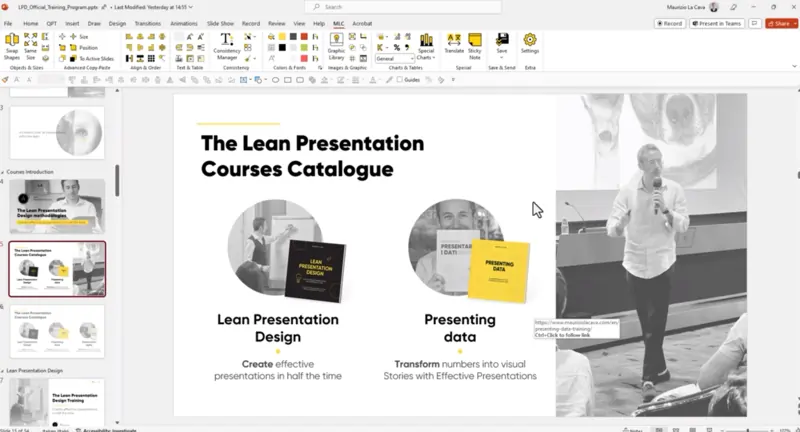 Slide library guide screenshot 1 | MLC Presentation Design Consulting